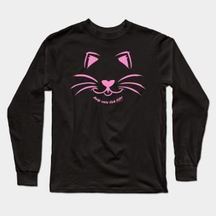 Help Cats Lick FIP Rainbow Pink version Long Sleeve T-Shirt